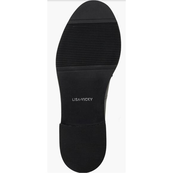 Lisa Vicky Zany-V Loafers Black Sheep Nappa Leather Women Size 8 M - Picture 2 of 7